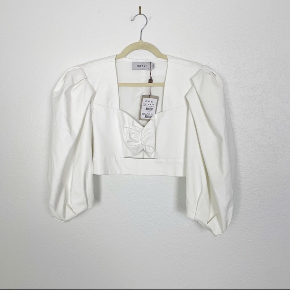 Iorane Supper Cotton Cropped Top in Off White Large Cut Out Revolve Casual - Picture 2 of 11